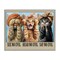 Stupell Industries Speak No Evil Cats Framed Giclee, design by Jim Baldwin